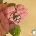 Кулон "Сойка пересмешница". Голодные игры. Бронза. Модель - 2